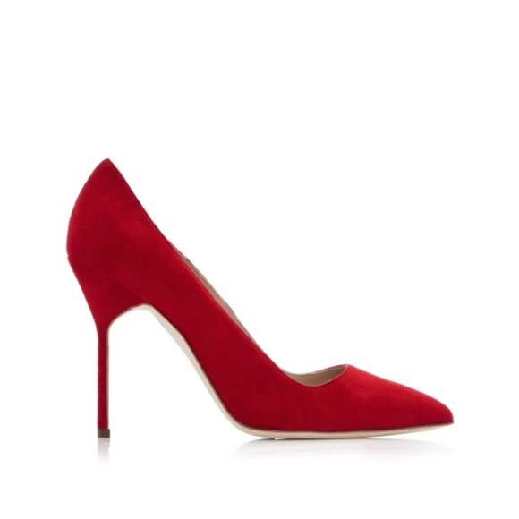 COPY - Red suede stilettos - Picture 3 of 8